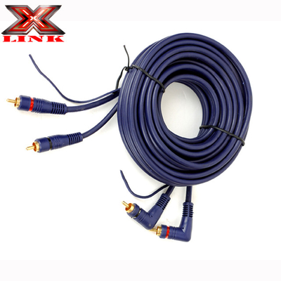 Auto RCA Audio Cable Y Adapter 0ft Shielded RCA Cables with PVC Insulation Material