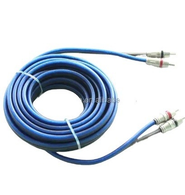 5m Gold Connector CCA Conductor Audio bulk RCA Cable For Car Home System Audio Integration