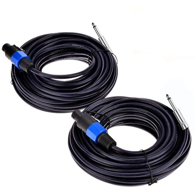 Twist Lock 2 Conductor Speaker Cable Professional 50FT Length for Audio Applications