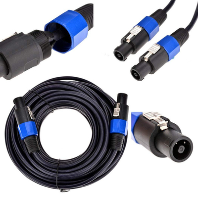 Twist Lock 2 Conductor Speaker Cable Professional 50FT Length for Audio Applications