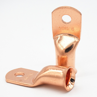 High Breaking Capacity Copper Ring Terminals for Battery Cable Ends AWG 2 4 6 8 10 Gauge