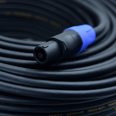 Twist Lock 2 Conductor Speaker Cable Professional 50FT Length for Audio Applications