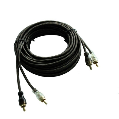 1 ft Silver OFC Copper Cable Double Shielded Car Audio Cable Interconnect With PVC Jacket