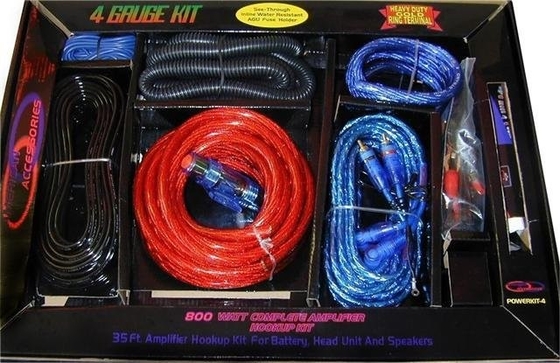 COAXIAL Connector Type Car Audio Amplifier OFC Installation Wiring Kit