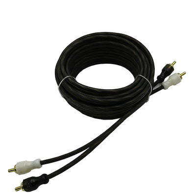 Orange Insulation 5.2 Meter 17 Feet Twisted RCA Cable AV For Flexible Car Audio