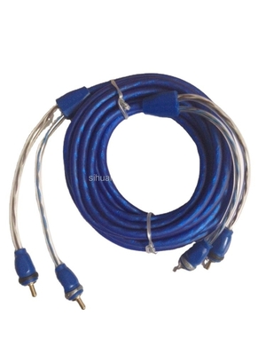 Soft PVC Jacket Copper RCA Cable With OFC Conductor In Any Color