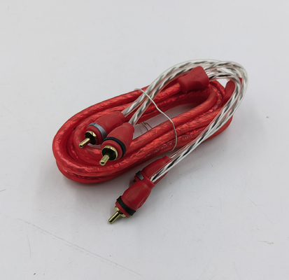 Soft PVC Jacket Copper RCA Cable With OFC Conductor In Any Color