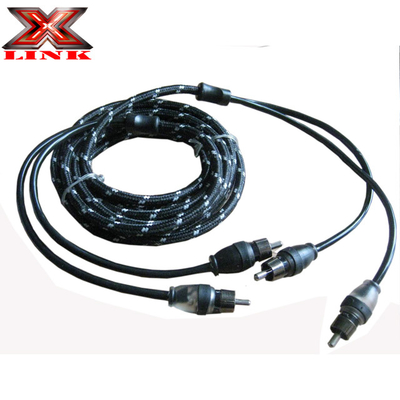 PVC Jacket RCA Cable AV For Car Audio And Home Audio Amp