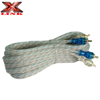 PVC Jacket RCA Cable AV For Car Audio And Home Audio Amp