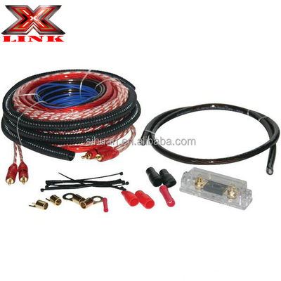 0 2 4 8 Gauge Sub Car Audio Amplifier Wiring Kit 1500 2500 3000 Watt with Materials