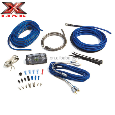 0 2 4 8 Gauge Sub Car Audio Amplifier Wiring Kit 1500 2500 3000 Watt with Materials