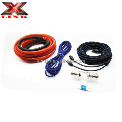 Soft PVC Jacket 2000 Watt 0GA Amp Wiring Kit for Audio Performance