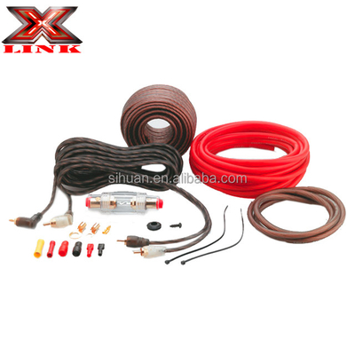 Soft PVC Jacket 2000 Watt 0GA Amp Wiring Kit for Audio Performance