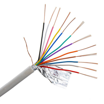 22 AWG 4 Conductor Stranded Shielded Plenum Cable for Security/Alarm/Access Control