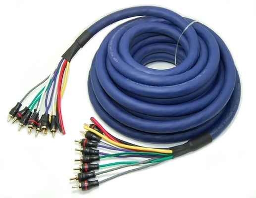 100% Oxygen Free Copper Multi Channel Audio 10 RCA Power Medusa Cable for Professional