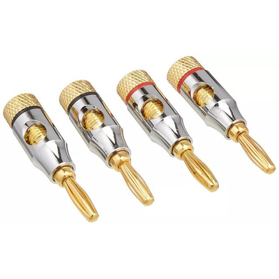 7.3mm Outer Diameter Audio Plug Jack Banana Plugs for Speaker Wire Systems