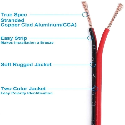 Flexible Wire Ext 2pin 2 Color Red Black Cable for LED Strips Extension Electrical Wire