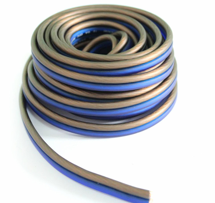 Flexible 12ga OFC Copper Audio Speaker Wire with Soft PVC Jacket and Gold Connector