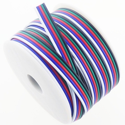 Flexible Wire Extension Cord for LED Ribbon 1618 Gauge PVC Jacket RGBW RGB 3pin 4pin