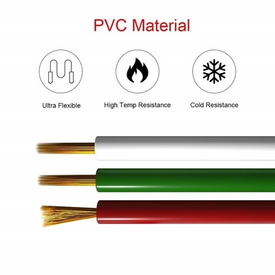 Flexible Wire Extension Cord for LED Ribbon 1618 Gauge PVC Jacket RGBW RGB 3pin 4pin
