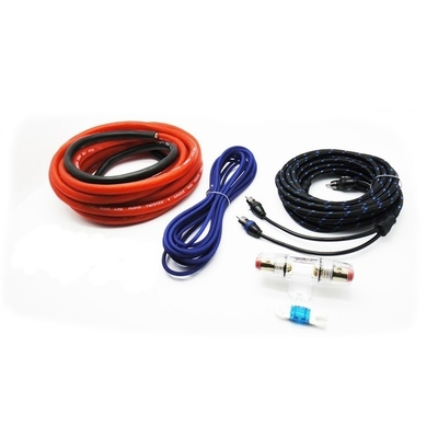 4awg Amp Installation Cable Kit 2500W Car Audio Cables Kit with Bare Copper Conductor