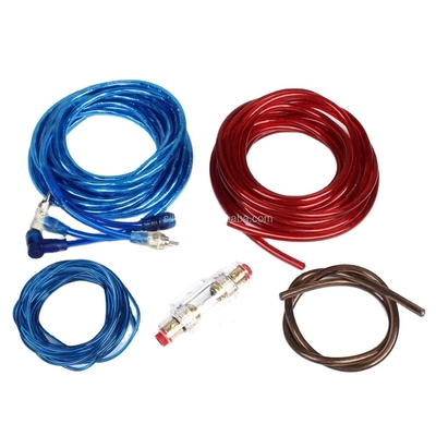 Conductor Copper 4 Gauge CCA Complete Amplifier Installation Wiring Kit for Car Audio