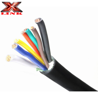 Pure Copper 7 Wire Trailer Cable 14 Gauge 7 Conductor Extension Cable for RV Trailer