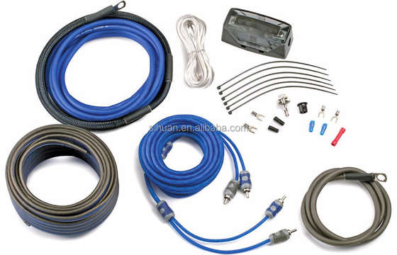 Speaker CCA/OFC Copper Wire 4/8 Gauge Car Amp Wiring Kit for Improved Signal Transfer