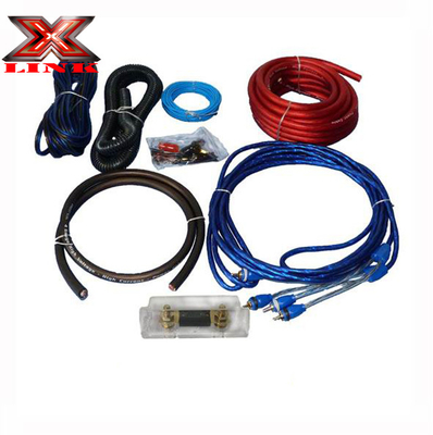 OFC Conductor 0 2 4 6 8 AWG Gauge GA Car Audio Cable Kit for Speaker System