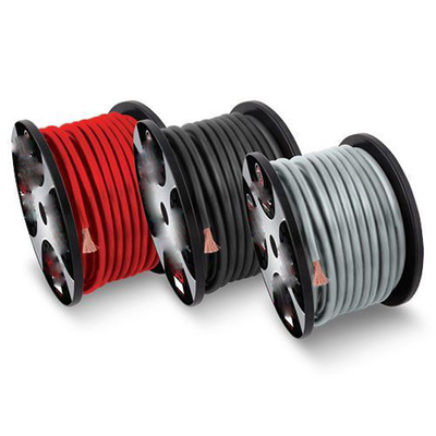 PVC Jacket 4 AWG OFC Car Audio Power Wire in Any Color Full U.S. Specification CEA-2015 Compliant