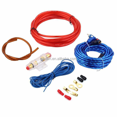 4/8 Gauge Car Amp Wiring Kit for Car Audio Conductor Material Copper Clad Aluminum