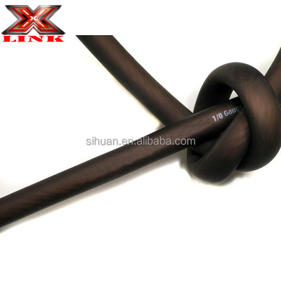 Soft PVC Jacket 1/0 Awg Power Cable For Car Audio Copper Conductor 0 Gauge Ofc Wire