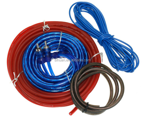 Customizable Cable Color and RCA Connectors CCA Car Amplifier Installation Wiring Kit