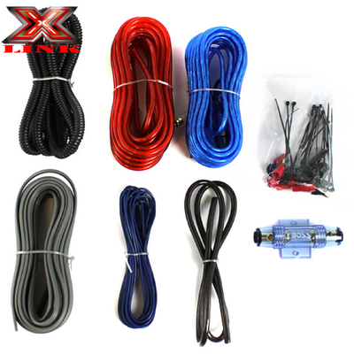 Automotive Wire Kit with Insulated 4 Gauge Car Audio Cable and CCA or OFC Conductor