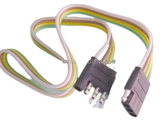2.8X Outer Diameter 4c 18AWG Bonded Trailer wire Cable With Plug Bare Copper Conductor