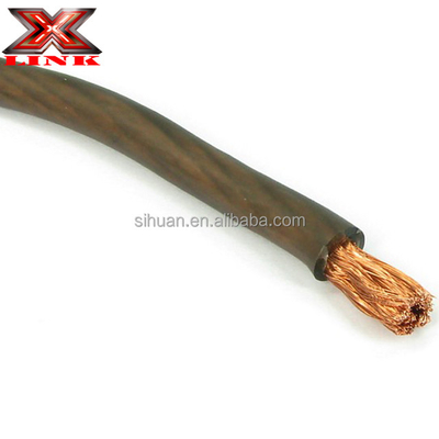 Soft PVC Jacket Low Voltage Cars 0 2 4 6 8 AWG Gauge Insulation Material PVC Car Audio Subwoofer Amplifier Power Cable