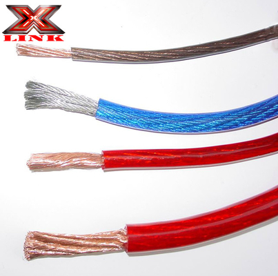 0 Gauge Car Audio Amplifier Power Cable with Durable PVC Jacket and Copper Conductor