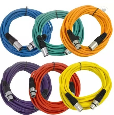 1/4 Inch Audio XLR Instrument Cable Straight To Right Angle For Bass Electric Guitar