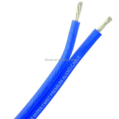 Red Black Soft PVC Jacket Flexible Speaker Wire Customized Outer Diameter