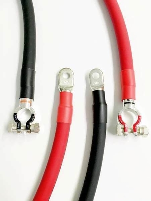5/16' Lug Terminals 12inch Tinned Copper Battery Inverter Cable for Car Truck RV Solar