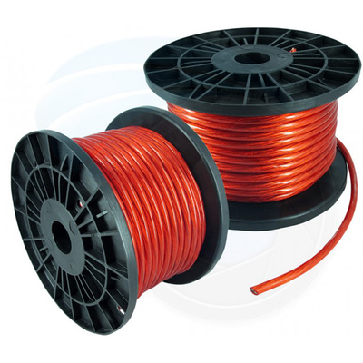 Copper Clad Aluminum Conductor Flexible Car Audio Power Cable with PVC Insulation 0 4 8 Gauge in Any Color