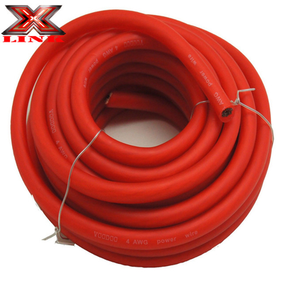 0 Gauge Car Power Cable Wire for Customers' Demand PVC Insulation Material and CCA/ OFC/ Copper Conductor