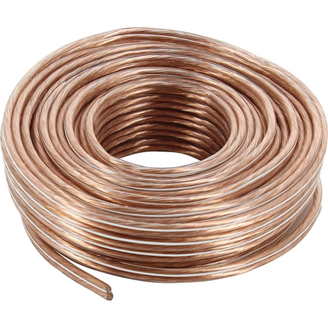 14 12 16AWG OFC Bare Copper High End Home Theater Audio Speaker Cable with Soft PVC Jacket