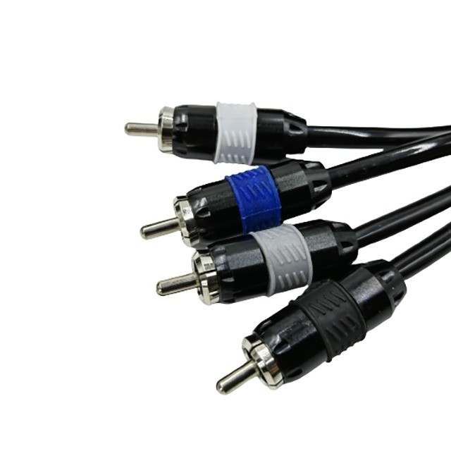 Soft PVC Jacket Copper RCA Cable With OFC Conductor In Any Color