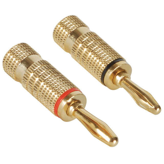 7.3mm Outer Diameter Audio Plug Jack Banana Plugs for Speaker Wire Systems