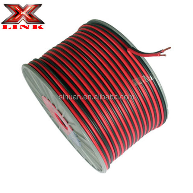 Flexible 12ga OFC Copper Audio Speaker Wire with Soft PVC Jacket and Gold Connector