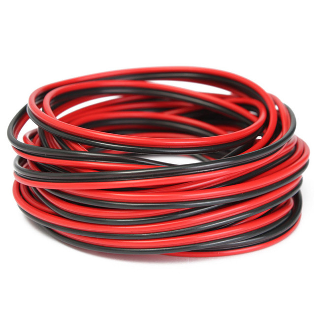 Professional Grade 16 Gauge CCA OFC Speaker Wire with PVC Jacket in Red and Black