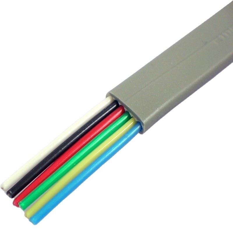 10 8 6 4 Flat Modular Line Cord Indoor Telephone Cable Wire Copper Conductor