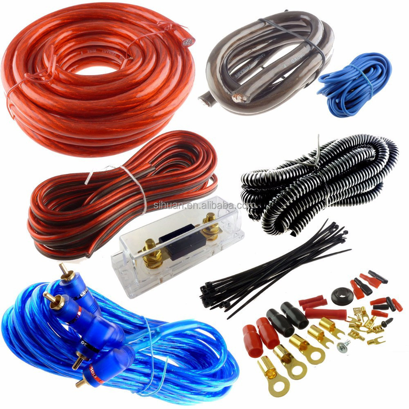 100% Real Gauge OFC Copper RCA Cables for Low Voltage Car Audio