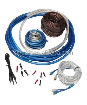 State-of-the-Art Car Audio System Cable Kit with Soft PVC Jacket and 4 RCA Wires